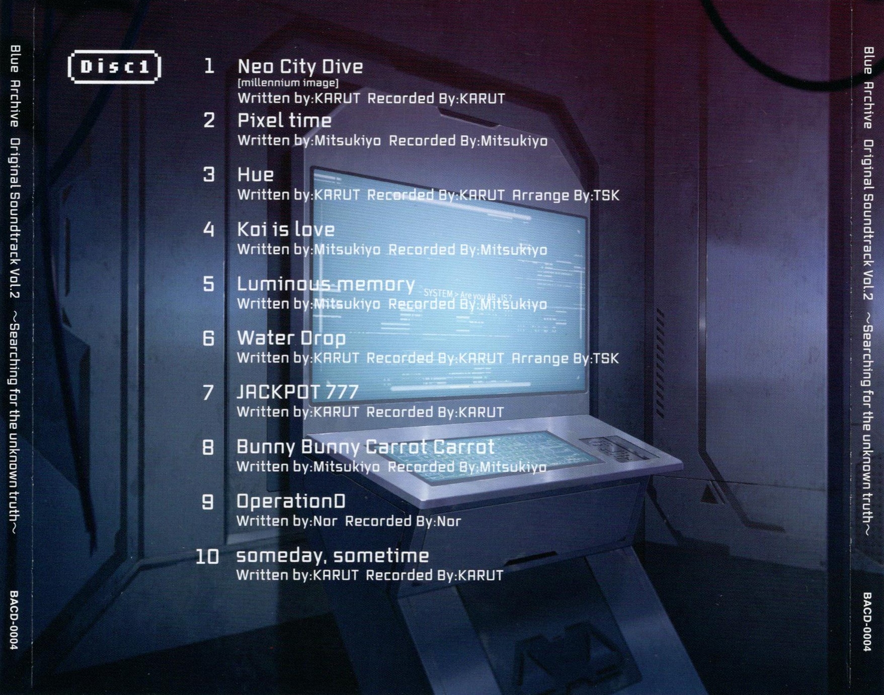 アニメ Blue Archive Original Soundtrack Vol.2 Blue Archive Original Soundtrack (Vol.2 Searching for the